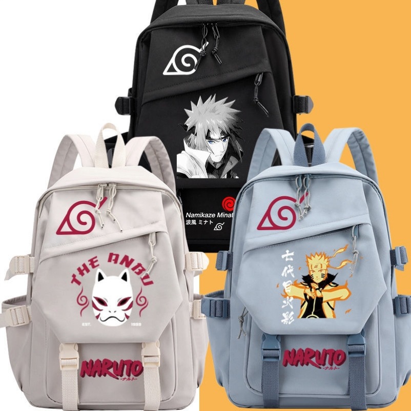 Laptop Accessories For Girls - Naruto Sasuke Kakashi Anime Backpack for