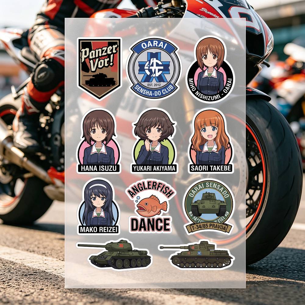 Anime Girls Und Panzer Motorcy - đánh giá và giá Laptop Accessories For Girls