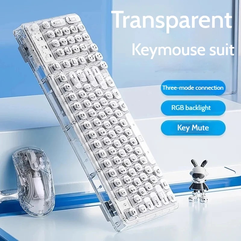 Transparent Ice Crystal Wirele - đánh giá và giá Laptop Accessories Combo