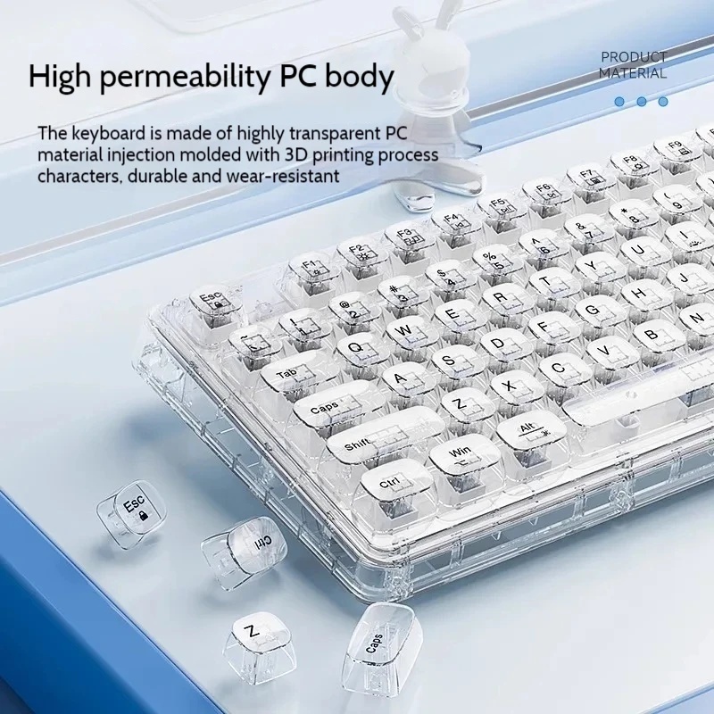 Transparent Ice Crystal Wirele - đánh giá và giá Laptop Accessories Combo
