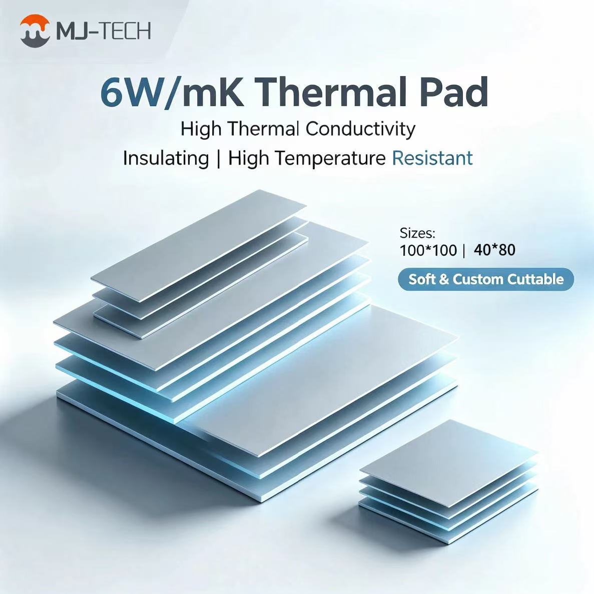 MJ-TECH 6W/mK Thermal Pad Non- - đánh giá và giá Laptop Cooling Pad