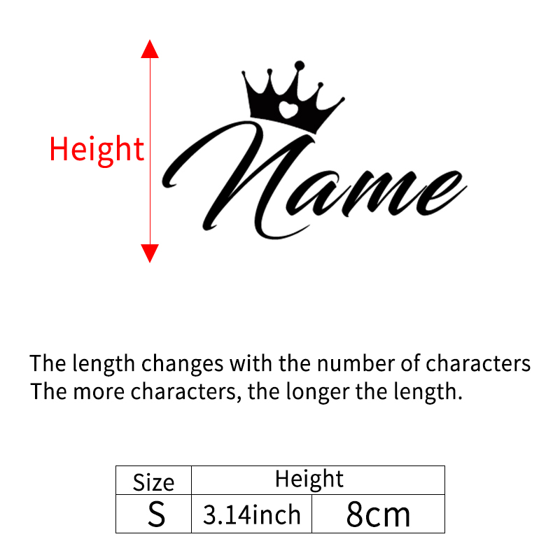 Custom Crown Name Sticker Pers - đánh giá và giá Laptop Accessories Name