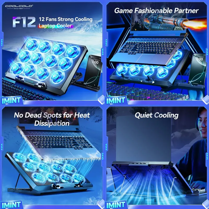 COOLCOLD Laptop Cooling Pad wi - đánh giá và giá Laptop Cooling Pad